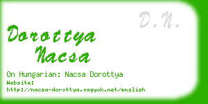 dorottya nacsa business card